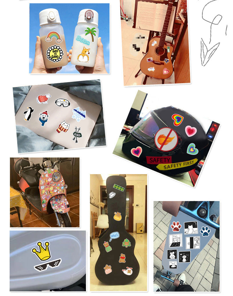 50 Mental Health Graffiti Cross-border Stickers Stationery Decor