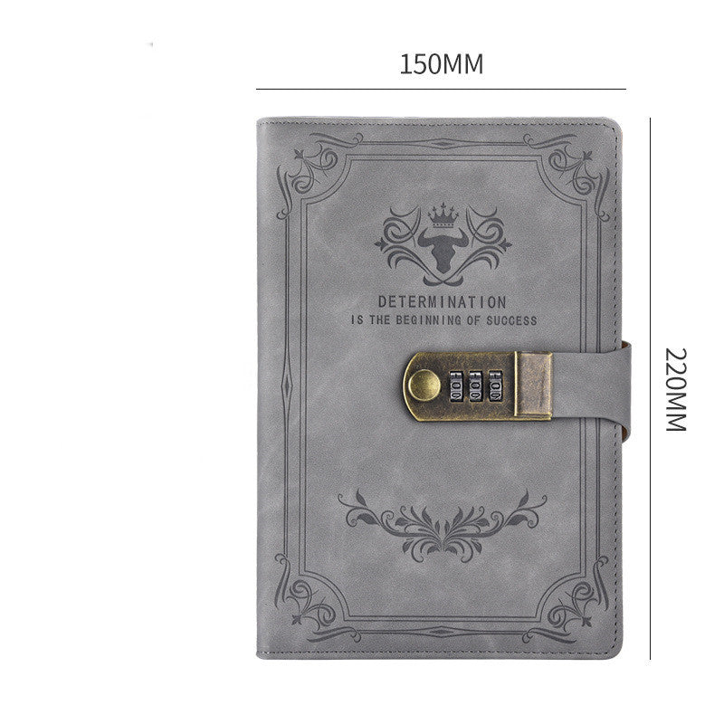 A5 Retro Codebook Journal With Lock Stationery Pages