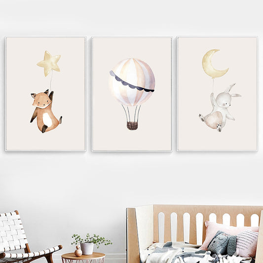 Art Painting Nordic Posters And Printed Animals Stationery Displays