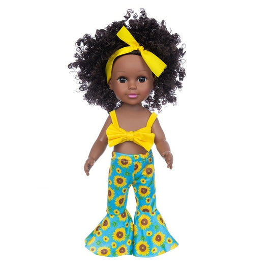 Afro Doll Black Vinyl Beautiful Playmates