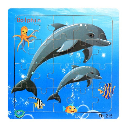 Educational Wooden jigsaw puzzle toy