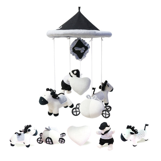 Baby bed plush rotating rattle toy Playmates
