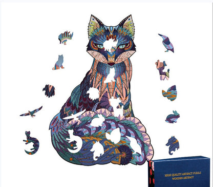 Educational Halloween Christmas Owl Alien Wooden Jigsaw Puzzle
