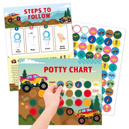 Children Toilet Training Reward Sticker Chart Boy Stationery Decor