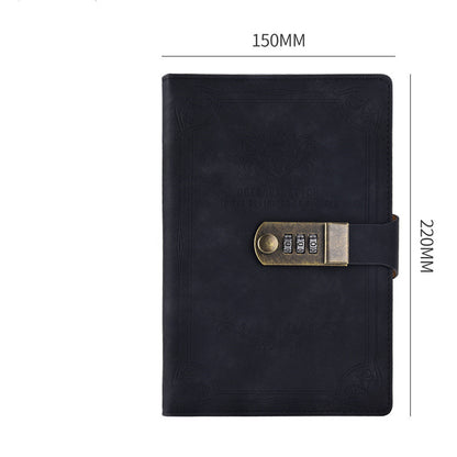A5 Retro Codebook Journal With Lock Stationery Pages