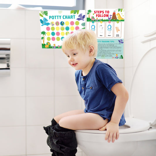 Children Toilet Training Reward Sticker Chart Boy Stationery Decor