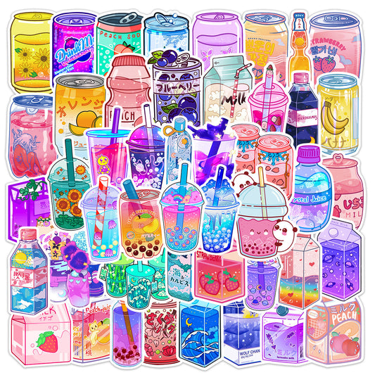 Cartoon Cute Instagram Style Drink Graffiti Stickers Stationery Decor