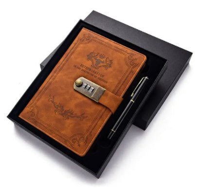 A5 Retro Codebook Journal With Lock Stationery Pages