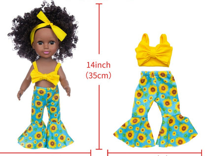Afro Doll Black Vinyl Beautiful Playmates