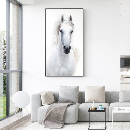 White Horse Canvas Picture Animal Posters Stationery Displays